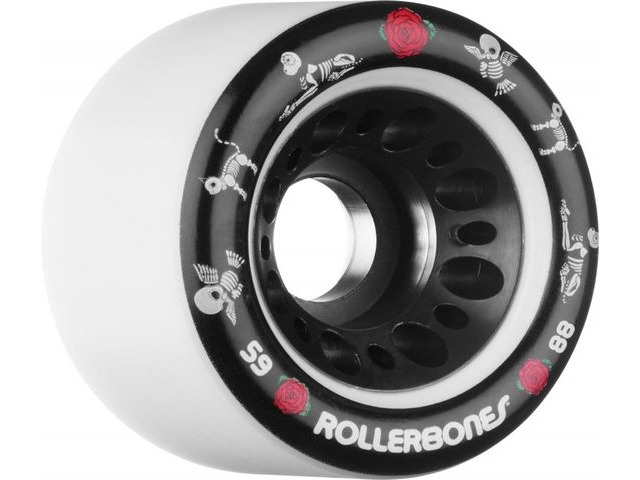 Rollerbones Pet Day of the Dead Wheels White click to zoom image