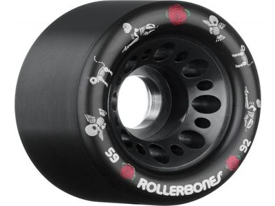 Rollerbones Pet Day of the Dead Wheels Black  click to zoom image