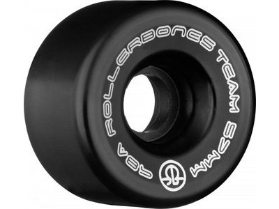 Rollerbones Team Logo Wheels 57mm 57mm Black 98a  click to zoom image