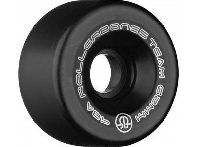 Rollerbones Team Logo Wheels 62mm 62mm Black 98a  click to zoom image