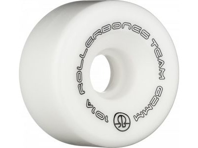 Rollerbones Team Logo Wheels 62mm 62mm White 101a  click to zoom image