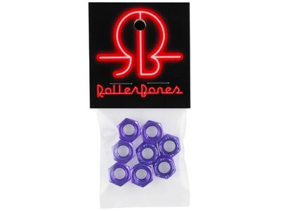 Rollerbones 8mm Axle Nuts 8mm Purple click to zoom image