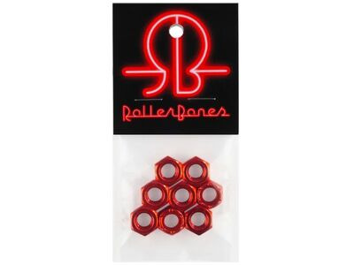 Rollerbones 8mm Axle Nuts 8mm Red click to zoom image