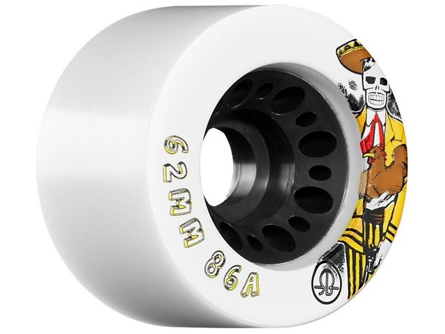 Rollerbones Day of Dead Wheels White click to zoom image