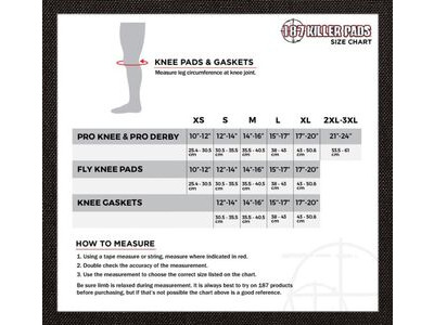 187 Killer Pro Knee Pads, Black click to zoom image