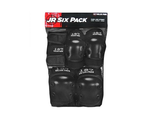 187 Killer Junior Pad Set Black click to zoom image