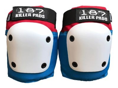 187 Killer Fly Knee Pads, Red/White/Blue