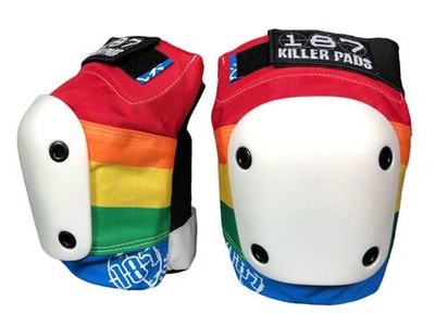 187 Killer Slim Knee Pads Rainbow