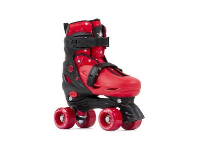 SFR Nebula Adjustable Skates UK1 - UK4 Black Red  click to zoom image