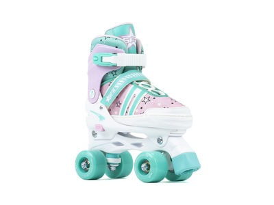 SFR Spectra Adjustable Skates UK1 - UK4 Pink/Green  click to zoom image