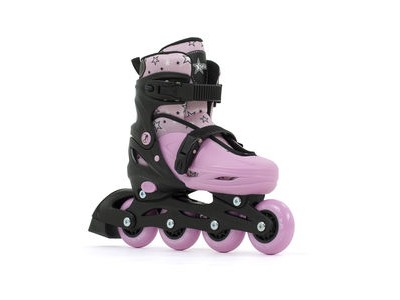 SFR Plasma Adjustable Inline Skates UK1 - UK4 Black/Pink  click to zoom image