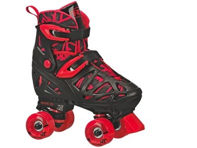 Roller Derby Trac Star Quad Black/Red Skates 