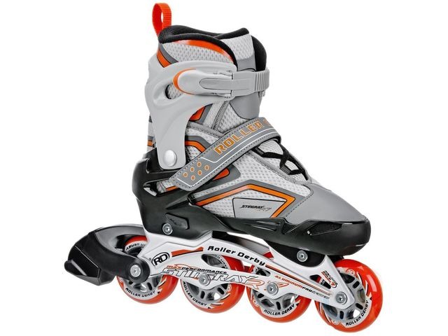 Roller Derby Stingray R7 Adjustable Grey/Orange click to zoom image