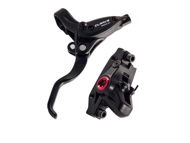 Clarks M2 HYDRAULIC BRAKE SET 180MM FRONT (PM) AND 160MM REAR (IS) click to zoom image