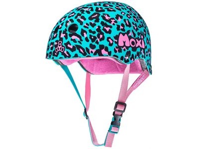 Moxi Helmet, Triple 8 SweatSaver - Moxi Leopard V2