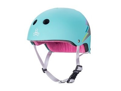 Triple Eight Certified Sweatsaver Helmet Teal Hologram