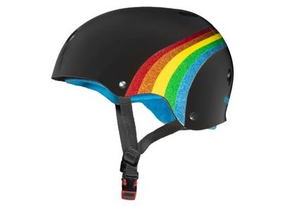 Triple Eight Sweatsaver Rainbow Sparkle Black