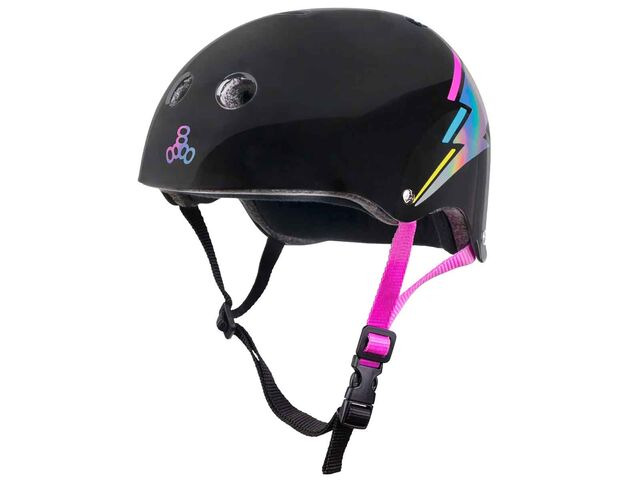 Triple Eight Sweatsaver Helmet Black Hologram click to zoom image