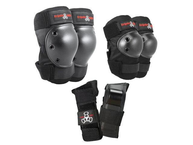 Triple Eight Saver Series Black Pads click to zoom image