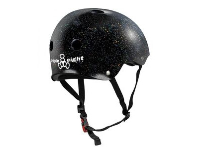 Triple Eight Certified Sweatsaver Black Glitter click to zoom image