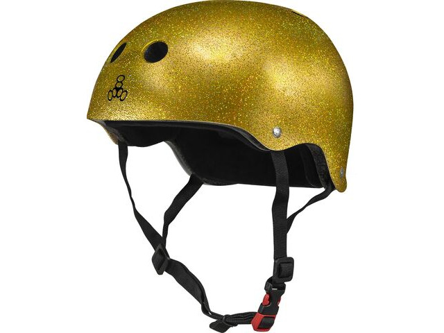 Triple Eight Certified Sweatsaver Gold Glitter click to zoom image