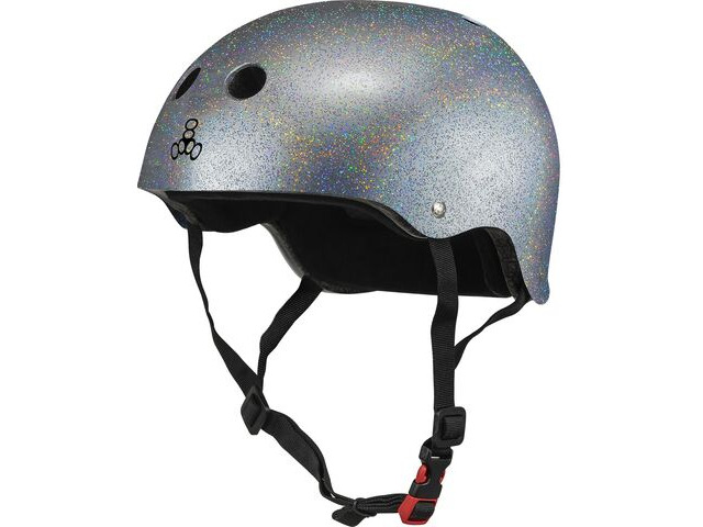 Triple Eight Certified Sweatsaver Silver Glitter click to zoom image